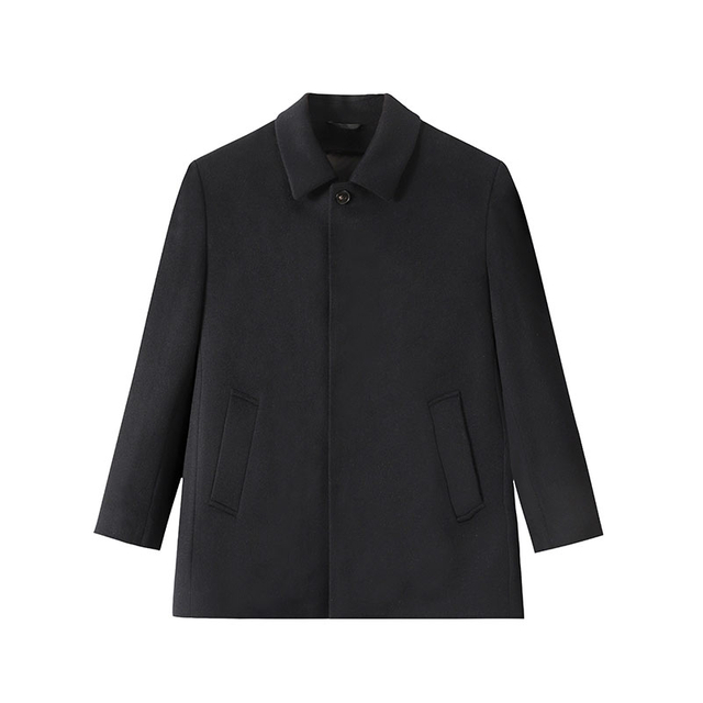 Business Casual Cashmere-Down Coat